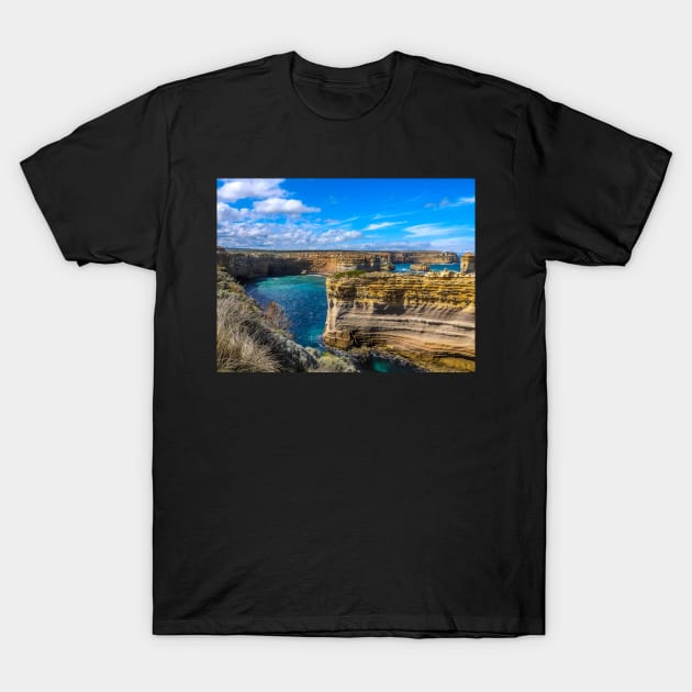 Along the Great Ocean Road, Victoria, Australia T-Shirt by kathiemt